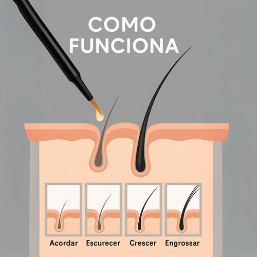Sérum Tratamento Crescimento Cílios Sobrancelhas Phoera