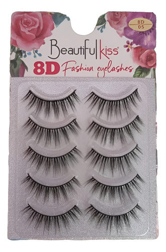 Cílios Postiços 8D-20 Beautiful Kiss 5 (PARES)