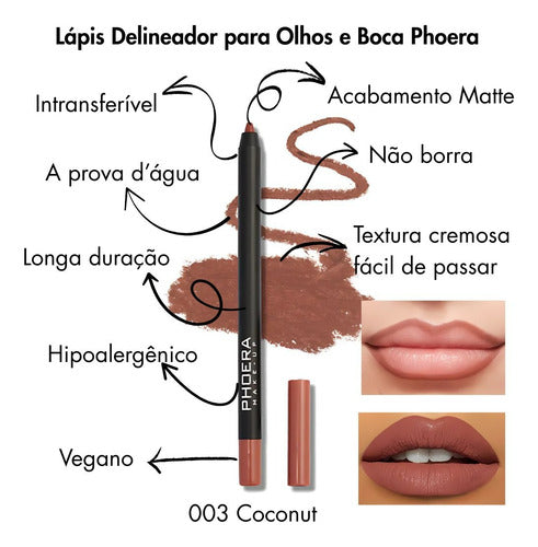 Kit Lábios Divino - Batom Intransferível + Lápis Labial 24hr