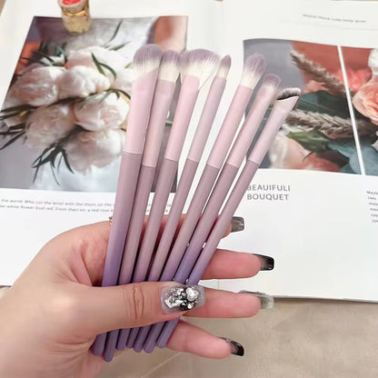 Kit 10 Pincéis Maquiagem Profissional Cerdas Macias