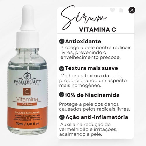 Kit 3und Sérum Facial Pele Hidratação Antirrugas Dia/noite
