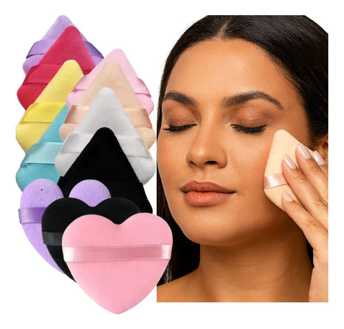 Kit 2 Esponjas Maquiagem - Esponjinhas Para Pó