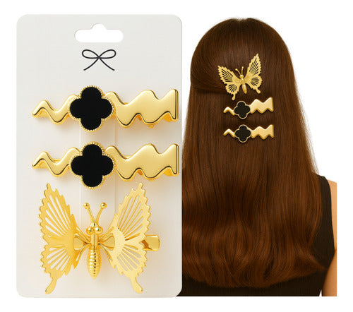 Kit 3 Un Presilhas Grampo De Cabelo