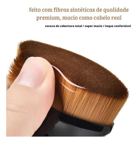 Pincel Mágico Hexagonal Base Maquiagem