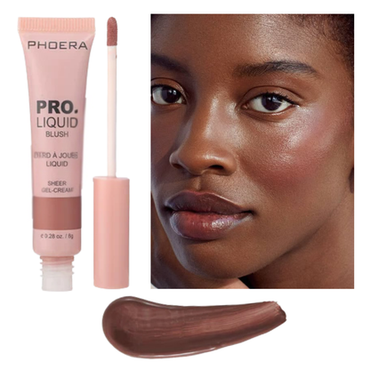 Blush Líquido Efeito Natural Longa Duração - Phoera
