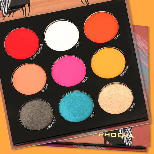 Paleta de Sombras 9 cores 12,6g - Phoera