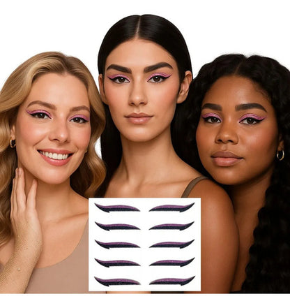 Cartela 5und Delineador Adesivo Autocolante Gatinho Prático