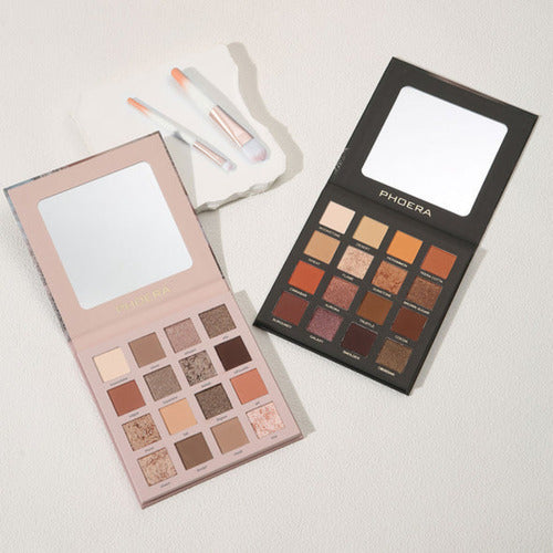 Paleta de Sombras 16 Cores Altamente Pigmentados Phoera