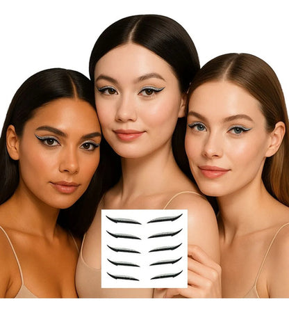 Cartela 5und Delineador Adesivo Autocolante Gatinho Prático