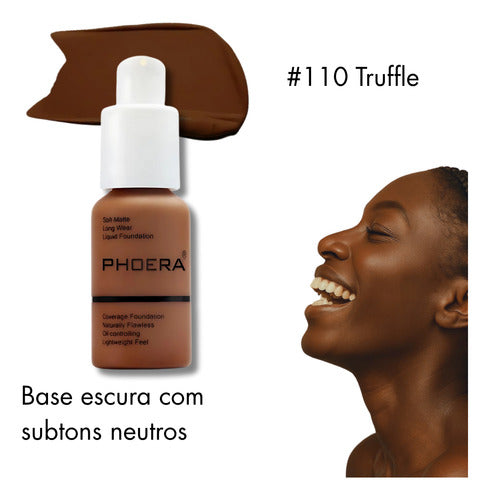 Base Líquida Soft Matte 30ml - Phoera