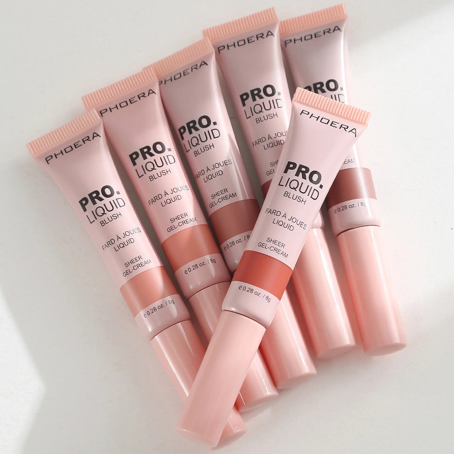 Blush Líquido Efeito Natural Longa Duração - Phoera