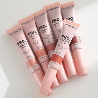 Blush Líquido Efeito Natural Longa Duração - Phoera