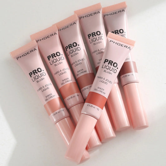 Blush Líquido Efeito Natural Longa Duração - Phoera