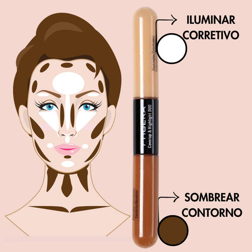 Duo Corretivo E Contorno Prova D'agua Ilumina Afina + Brinde