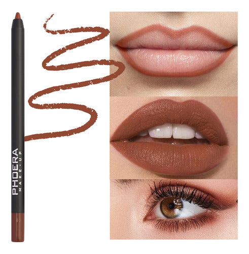 Kit 3 Lápis Olhos e Boca Matte A Prova D'Água 24hrs Phoera