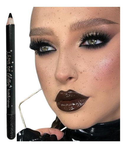 Lápis Glitter Mega Macio- Lua & Neve