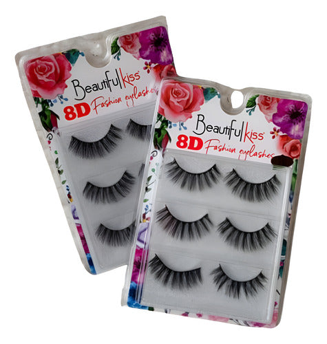 Cílios Postiços 8D-20 Beautiful  Kiss 5 (PARES)