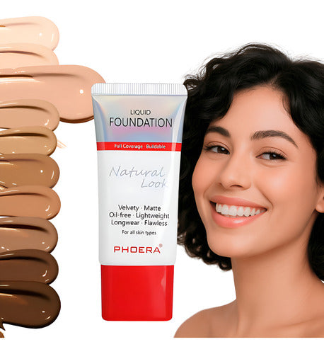 Base Líquida Natural Look 30ml - Phoera