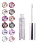 Kit 3 Sombra Líquida Glitter Glow A Prova De Água Pigmentado