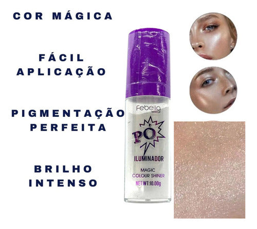 Kit 15 Und Maquiagem Make Carnaval Neon Glitter Glow Pedaria