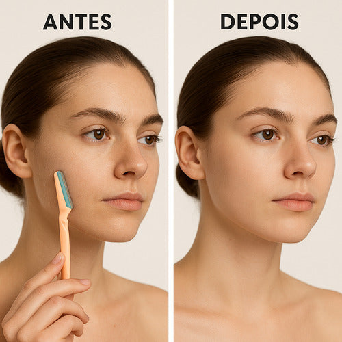 Navalha Para Sobrancelha, Kit Com 6 Lâminas