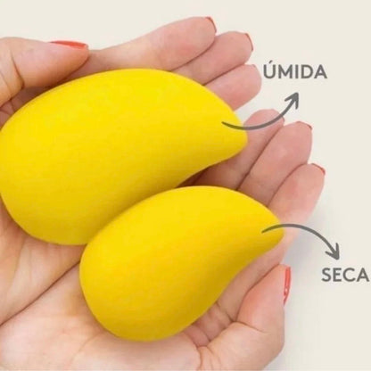 Esponja De Maquiagem Mango / Manga Super Macia E Versátil