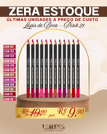 Lápis delineador p/ Labios sortido - Pink 21