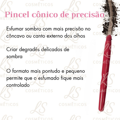 5 Mini Pincéis De Bolsa Deluxe Premium Essenciais Necessarie
