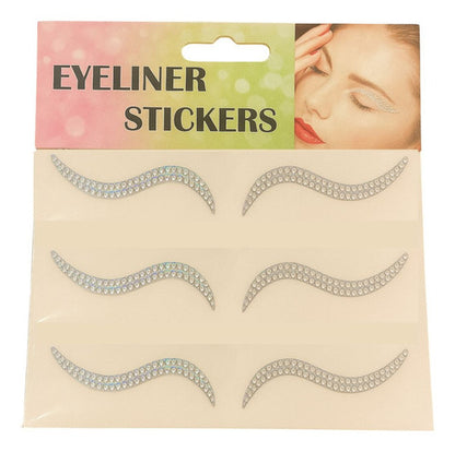 Delineador Adesivo Autocolante De Strass Make Festa Sortido