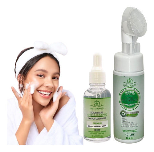 Kit Cuidados Pele Oleosa - Skin Care  Completa Dia A Dia