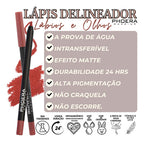 Kit 3 Lápis Olhos e Boca Matte A Prova D'Água 24hrs Phoera