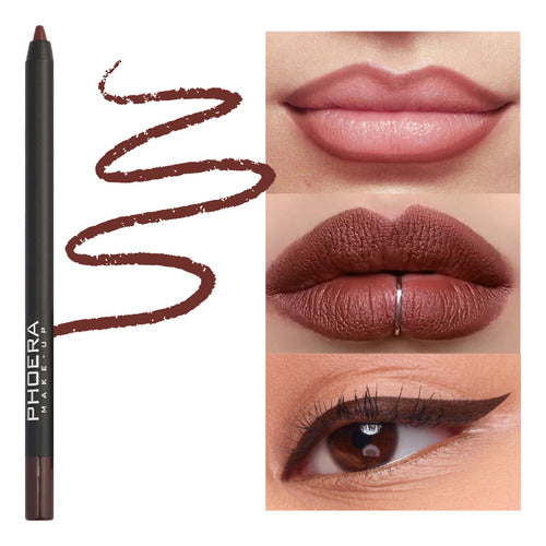 Kit 3 Lápis Olhos e Boca Matte A Prova D'Água 24hrs Phoera