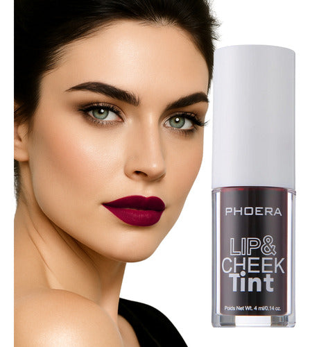 Lip Tint Lábios E Bochechas Matte A Prova D'água Phoera