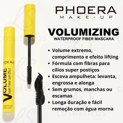 Máscara de Cílios Volume de Postiços Phoera