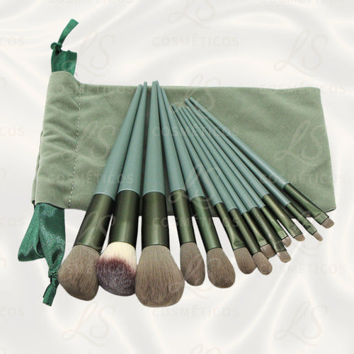 Kit 13 Pincéis Maquiagem Contorno Kabuki Sombra Profissional