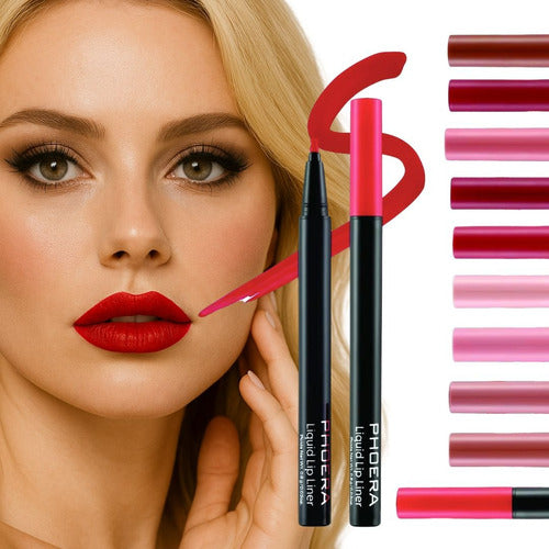 Delineador Labial Matte Contorno De Longa Duração Phoera