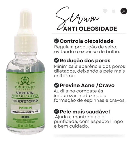 Sérum Facial Anti Oleosidade Premium - Phállebeauty