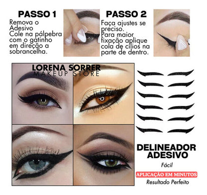 Kit 10und Make Festa Carnaval + Cartela Delineador + Pó Neon