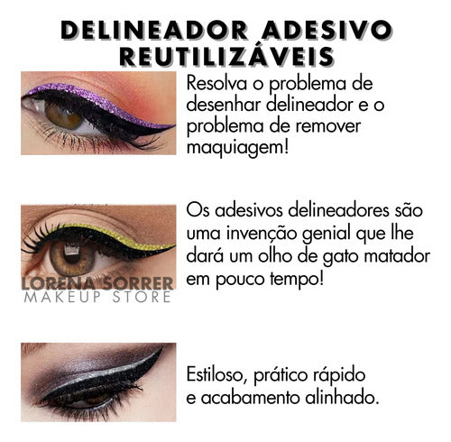 Kit 10und Make Festa Carnaval + Cartela Delineador + Pó Neon