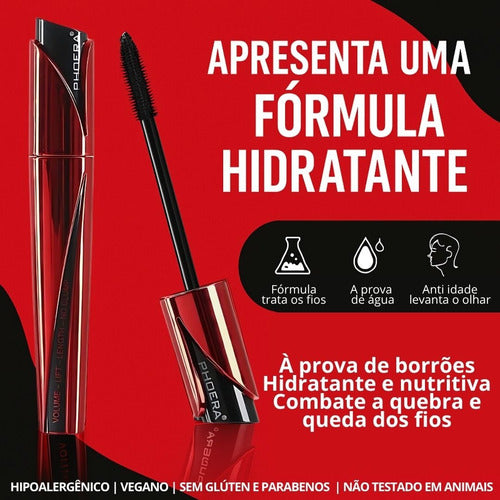 Kit 2un Sérum Crescimento Fios + Máscara De Cílios 9d Phoera