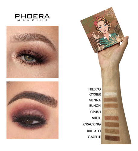 Paleta de Sombras 9 cores 12,6g - Phoera