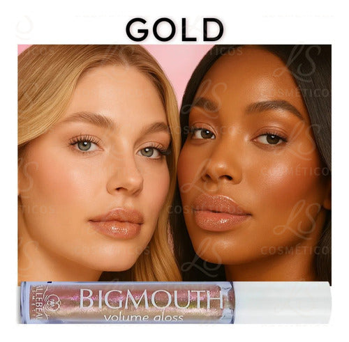 Volume Gloss Glitter Aumenta Efeito Boca Grande Big Mouth