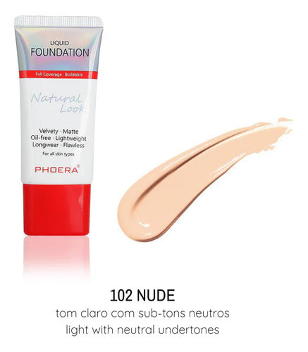 Kit Base 24h Prova D'agua Natural Look + Esponja de Brinde
