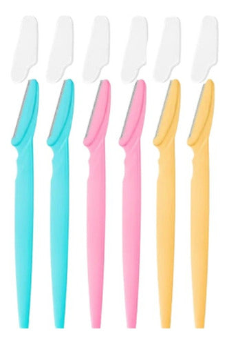 Navalha Para Sobrancelha, Kit Com 6 Lâminas