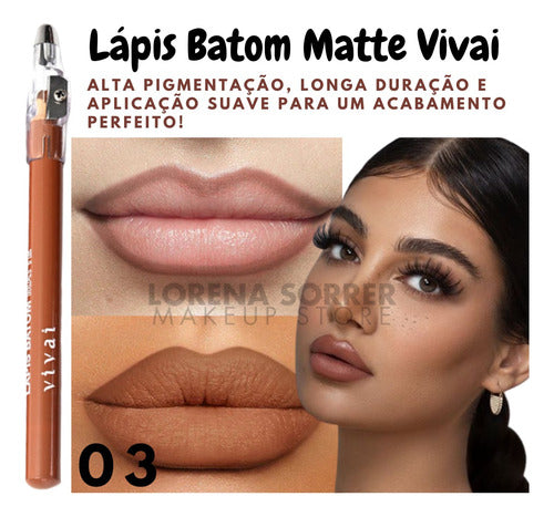 Kit 7und Lápis Contorno Labial + Big Mouth