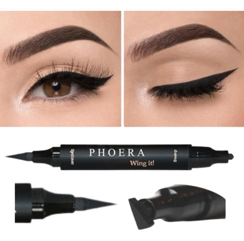 Kit Olhos e Lábios- 3 Lápis Intransferíveis + Delineador Gatinho + Máscara Volume 9D