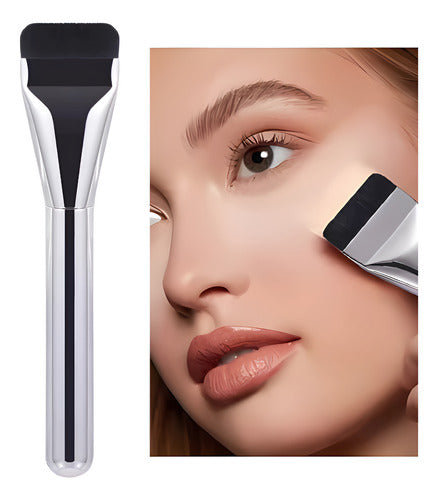 Pincel Profissional Língua De Gato Aplicação Base Creme