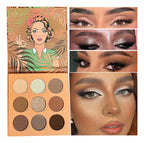 Paleta de Sombras 9 cores Phoera