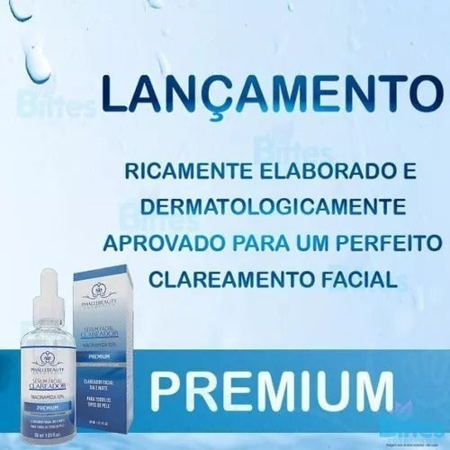 Sérum Clareador Premium Niacinamida10% Skincare Phállebeauty Momento De Aplicação Dia/noite Tipo De Pele Todo Tipo De Pe