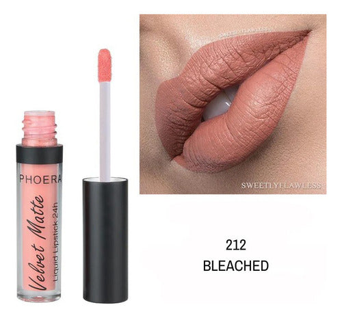 Batom Velvet Matte 24h A Prova De Água Intransferível Phoera